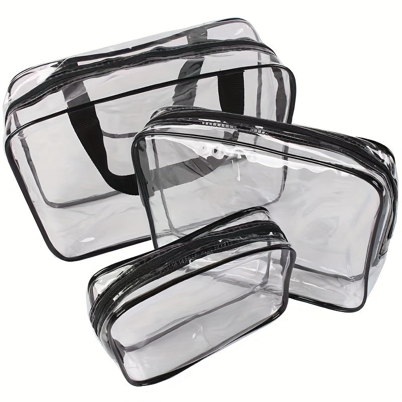 Transparent Makeup Zipper Bag Lightweight Versatile Storage Bag