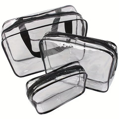 Transparent Makeup Zipper Bag Lightweight Versatile Storage Bag