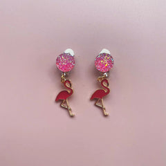 Girls Sequin Cartoon Balloon Rainbow Ear Clips Jewelry Gift For Girls Birthday