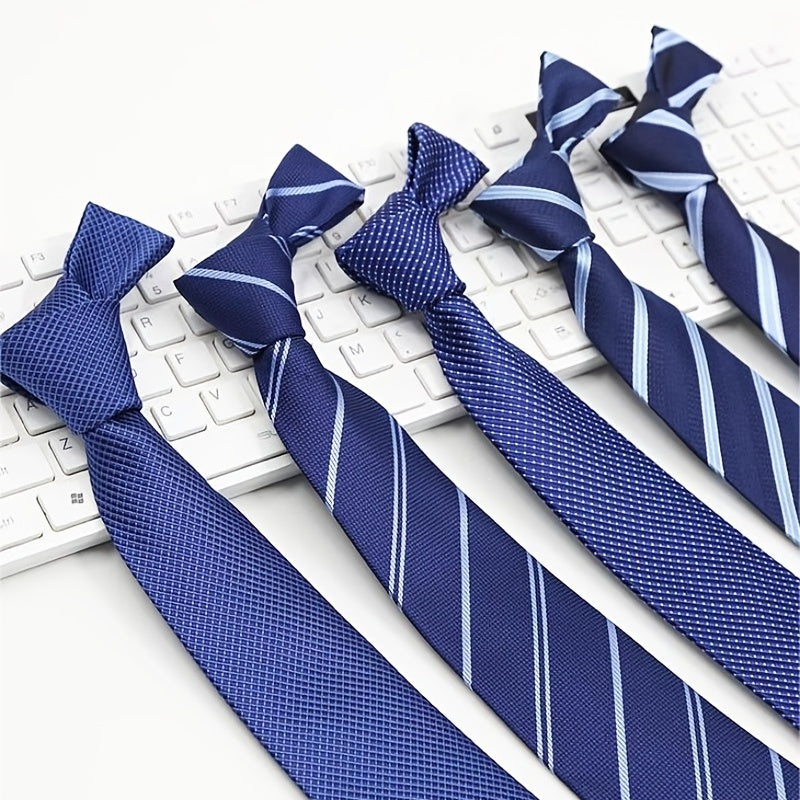 Men's Business Striped Pattern Ties - Pack of 3