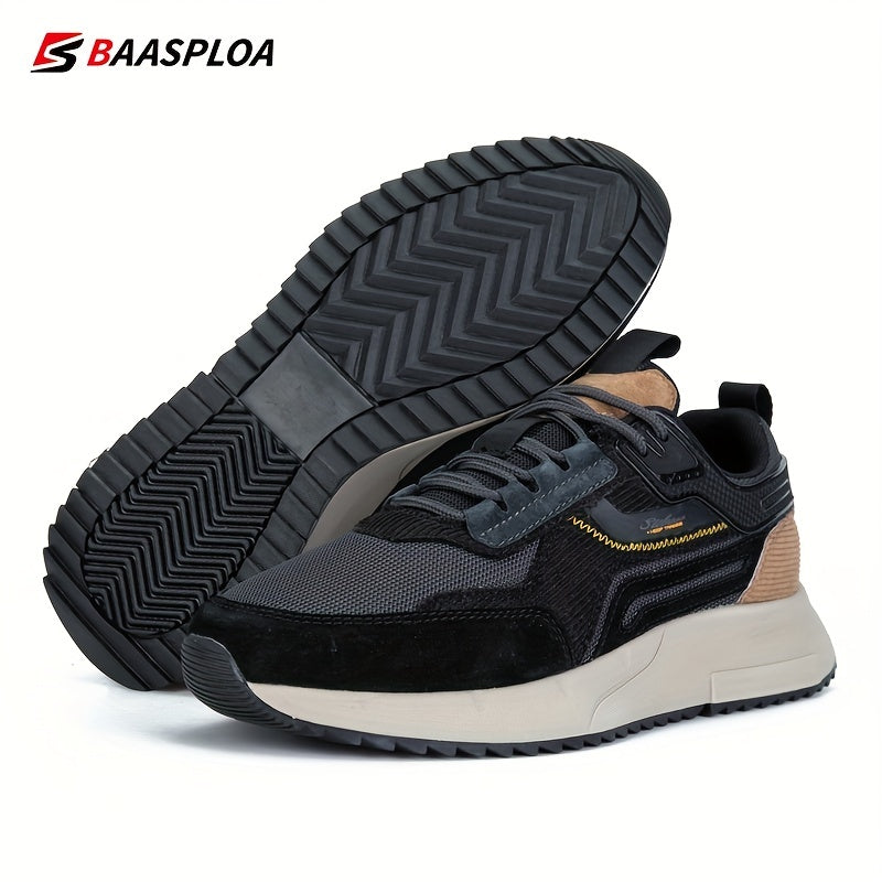 Baasploa Men's Breathable Casual Shoes Comfortable Walking Shoes