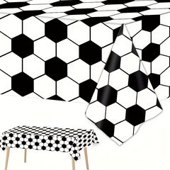 Football Themed Party Tablecloth Waterproof PE Plastic Disposable