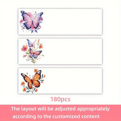Customized 180 Address Labels 2.5X0.75 Inch Stickers