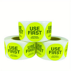 500pcs 3 Use First Inventory Control Labels Permanent Adhesive
