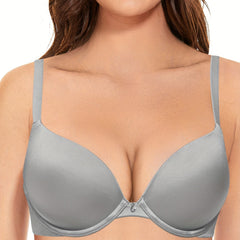 Rhinestone Padded Underwire Push Up T Shirt Bra