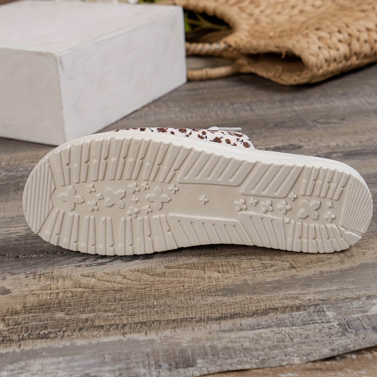 Floral Pattern Flat Sandals Women's Comfortable Slip-on Summer Shoes