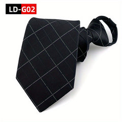 Men's Zipper Tie Lazy Business Wedding Tie