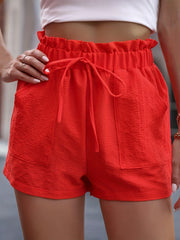 Dual Pockets Drawstring Shorts Women's Casual Shorts