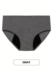 4pcs Period Panties Full Coverage Anti Leak Comfy & Breathable Women's Underwear