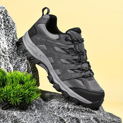 Men's Mesh Lace Up Hiking Sneakers Non Slip Outdoor Shoes