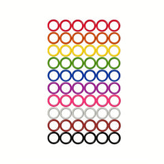 60pcs Metal Paint Knitting Markers Colorful Round Stitch Markers Magnets