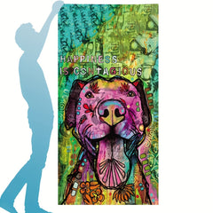 Dog Pattern Beach Towel Quick Drying Soft Absorbent Adult Beach Blanket