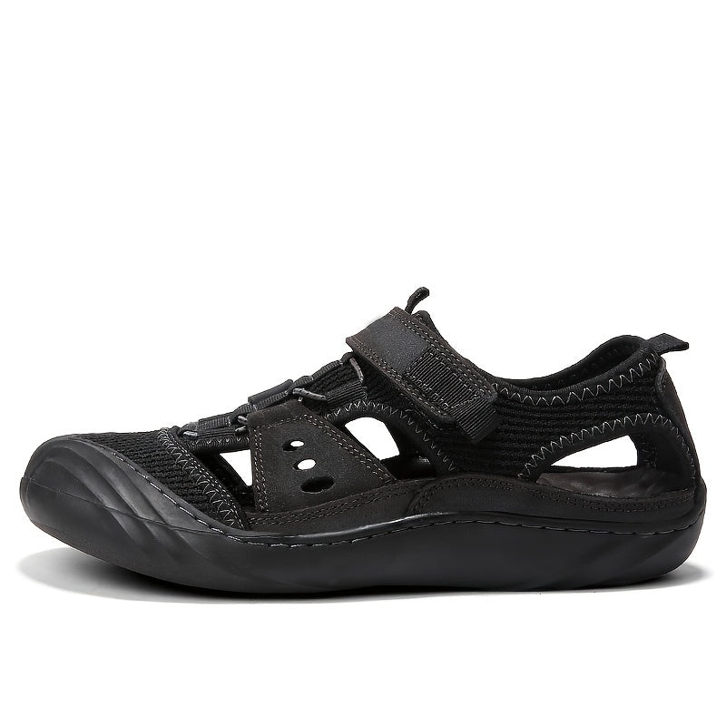 Men's Leather Non-slip Sandals Quick Dry Beach Shoes