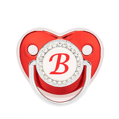 Arrival Pacifier Metallic Red Baby Rhinestone Comfortable Playing Mouth