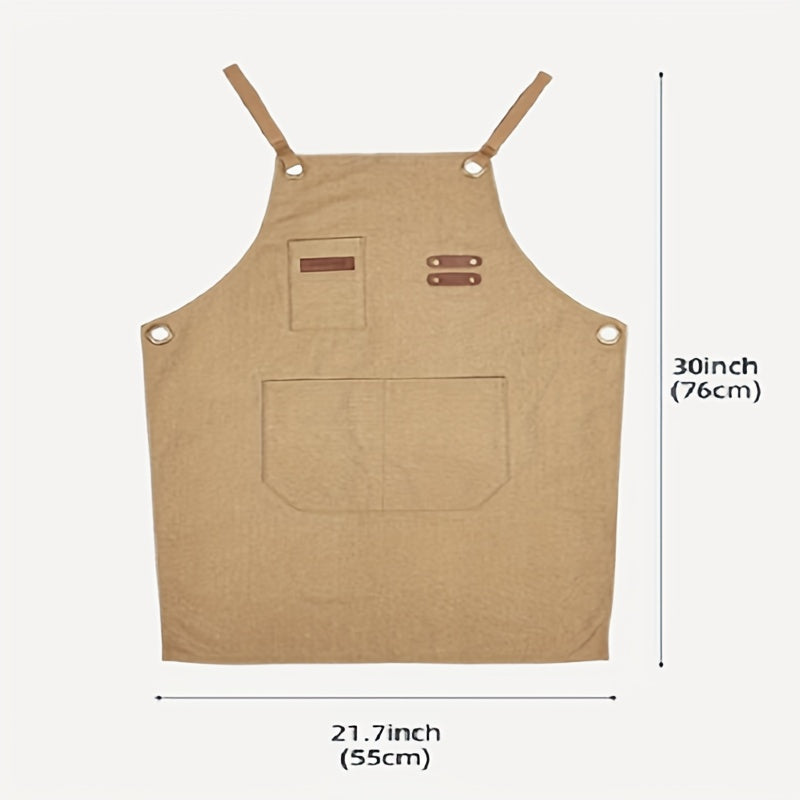 Nylon Work Apron Waterproof Adjustable Tool Apron For Cooking Kitchen BBQ Artist