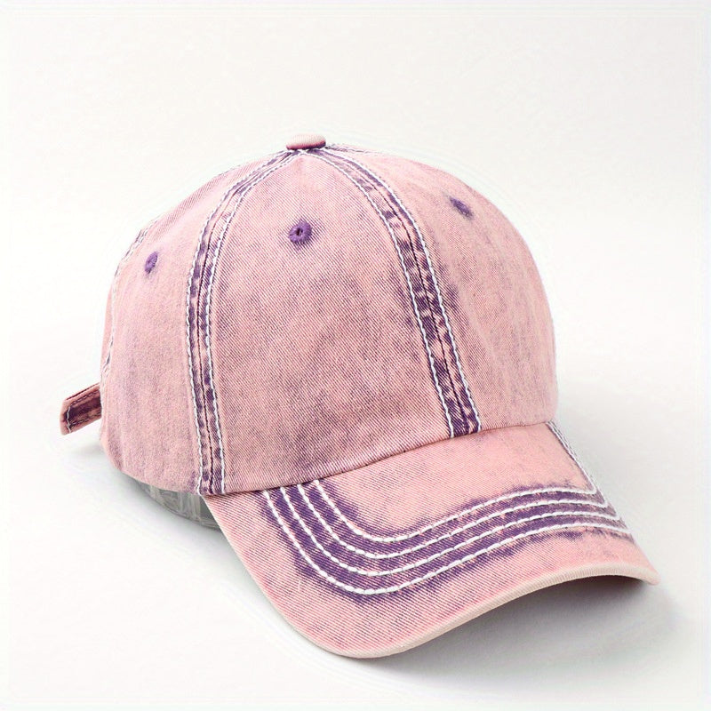 Cotton Baseball Cap Outdoor Sun Shade Soft Top Hat