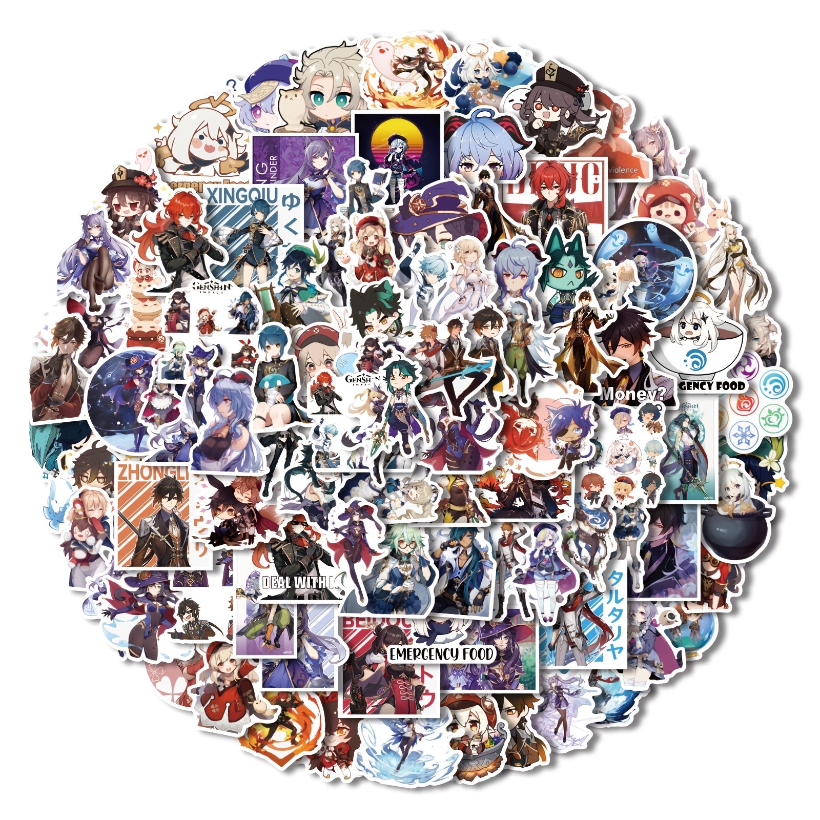 100pcs Impact Stickers Video Game Waterproof Vinyl