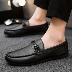 Men's Moc Toe Loafer Shoes Slip On Casual Non slip