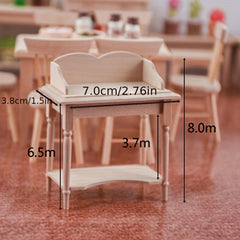 Baby House Mini Furniture Wooden Storage Table