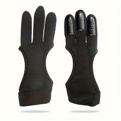 1pc Archery Gloves Non-slip Breathable Three Finger Gloves