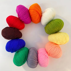 4 Ply Crochet Yarn 426ft for Knitting Sweater Hat Scarf Shoes Blanket