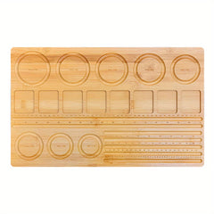 Hobbyworker Bamboo Beads Tray Bracelet Sizer Board for Jewelry Making
