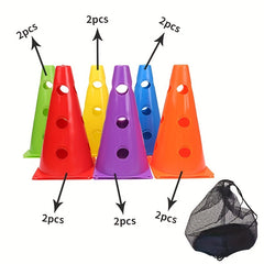 Small Training Cones Set Soccer Agility Field Marker Football Basketball Drills