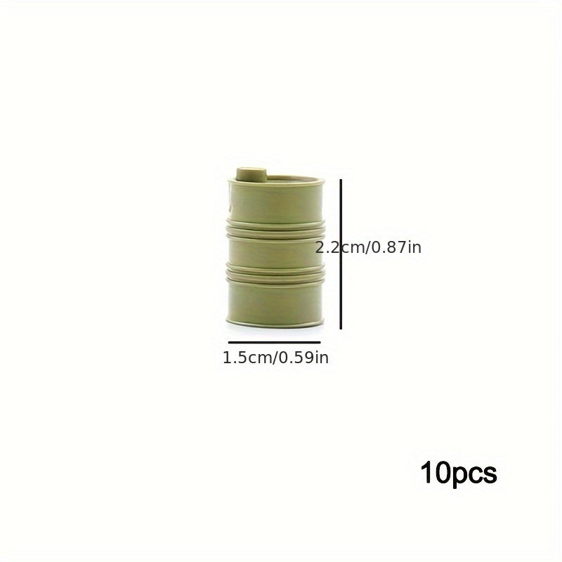 Small Particle Building Blocks Can Barrel Construction Equipment Toy