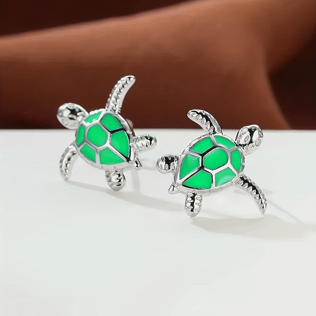Colorful Turtles Stud Earrings for Girls