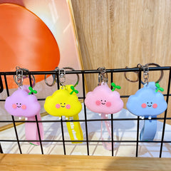 Grass and Cloud Keychain Backpack Pendant for Kids