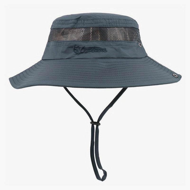 Men's Wide Brim Fishing Hat Summer Sun Hat Jungle Boonie Hat