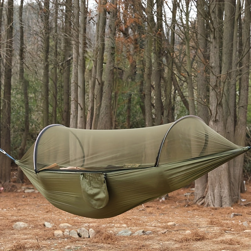 Anti Rollover Nylon Hammock with Mosquito Net for Camping