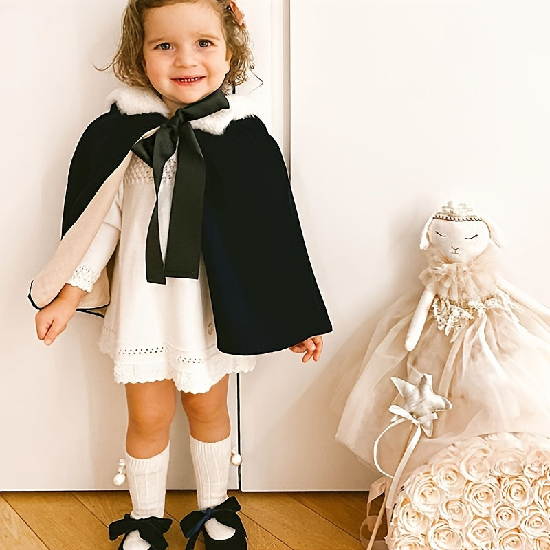 Toddler Girls Knee High Socks With Plush Ball