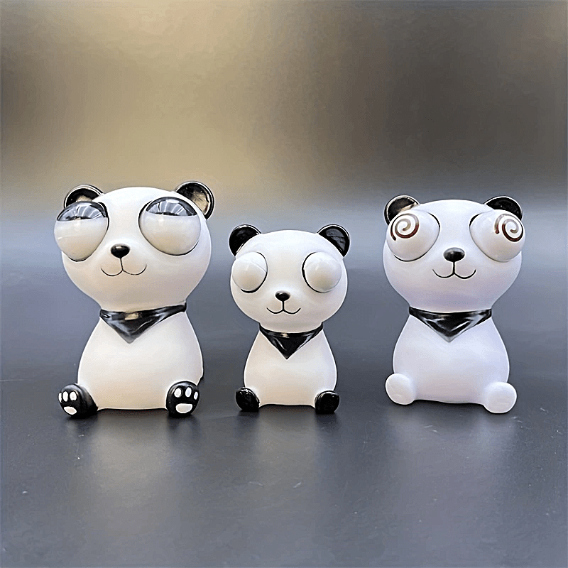 Panda Decompression Squeeze Toy Exploding Eyed Finger Toy