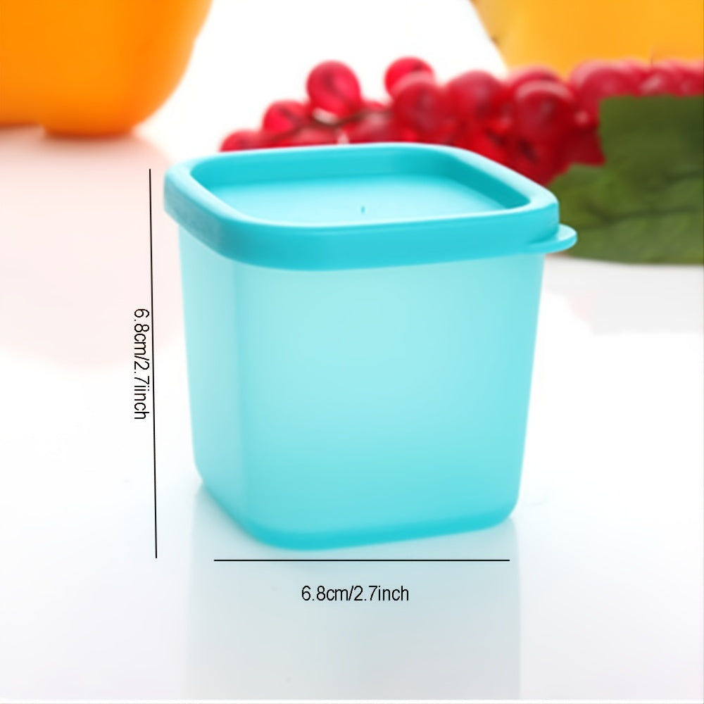 Portable Plastic Mini Foods Jars With Cover Seasoning Storage Container
