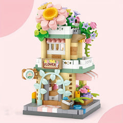 Mini Street View Micro Building Blocks DIY Model Construction Toys