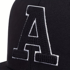 Men's A Letter Baseball Cap Hip Hop Dad Hat