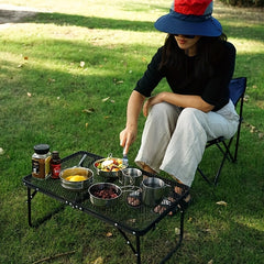5pcs Stainless Steel Tableware Set for Camping