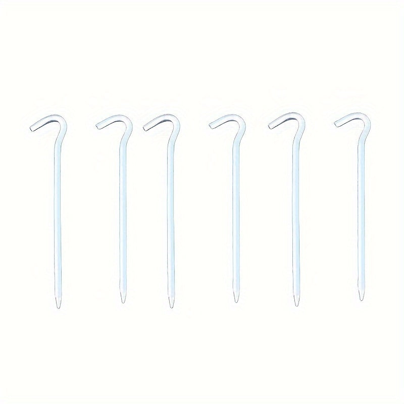 8pcs Aluminum Tent Pegs Hexagonal Ground Nails Camping Accessories