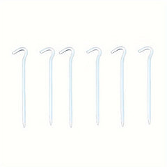 8pcs Aluminum Tent Pegs Hexagonal Ground Nails Camping Accessories