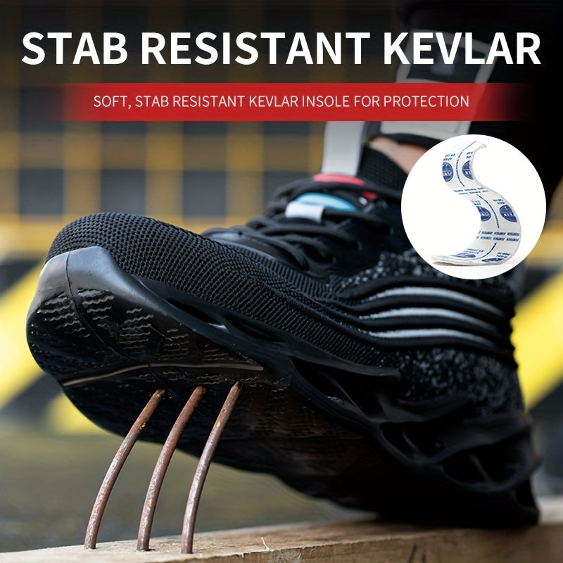 Men's Puncture Proof Steel Toe Work Safety Shoes