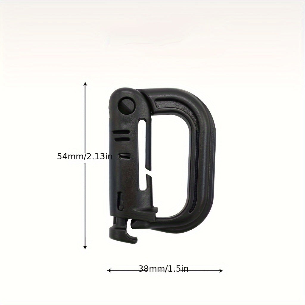 D Shaped Quick Release Buckle for Backpack Camping Hiking