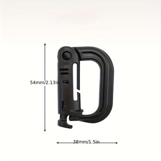 D Shaped Quick Release Buckle for Backpack Camping Hiking