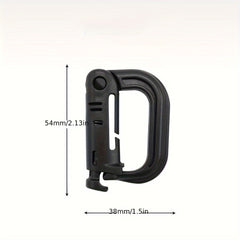 D Shaped Quick Release Buckle for Backpack Camping Hiking