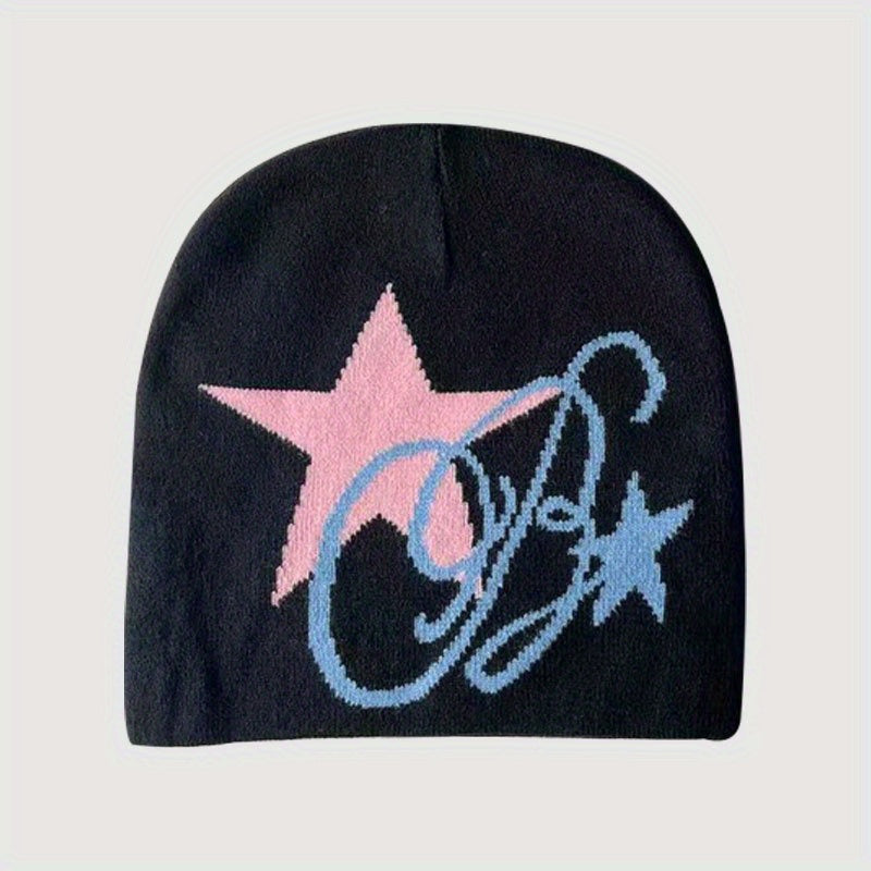Fashionable Windproof Knit Beanie Hat Autumn Winter Warm Ski Cold Hat Men Women