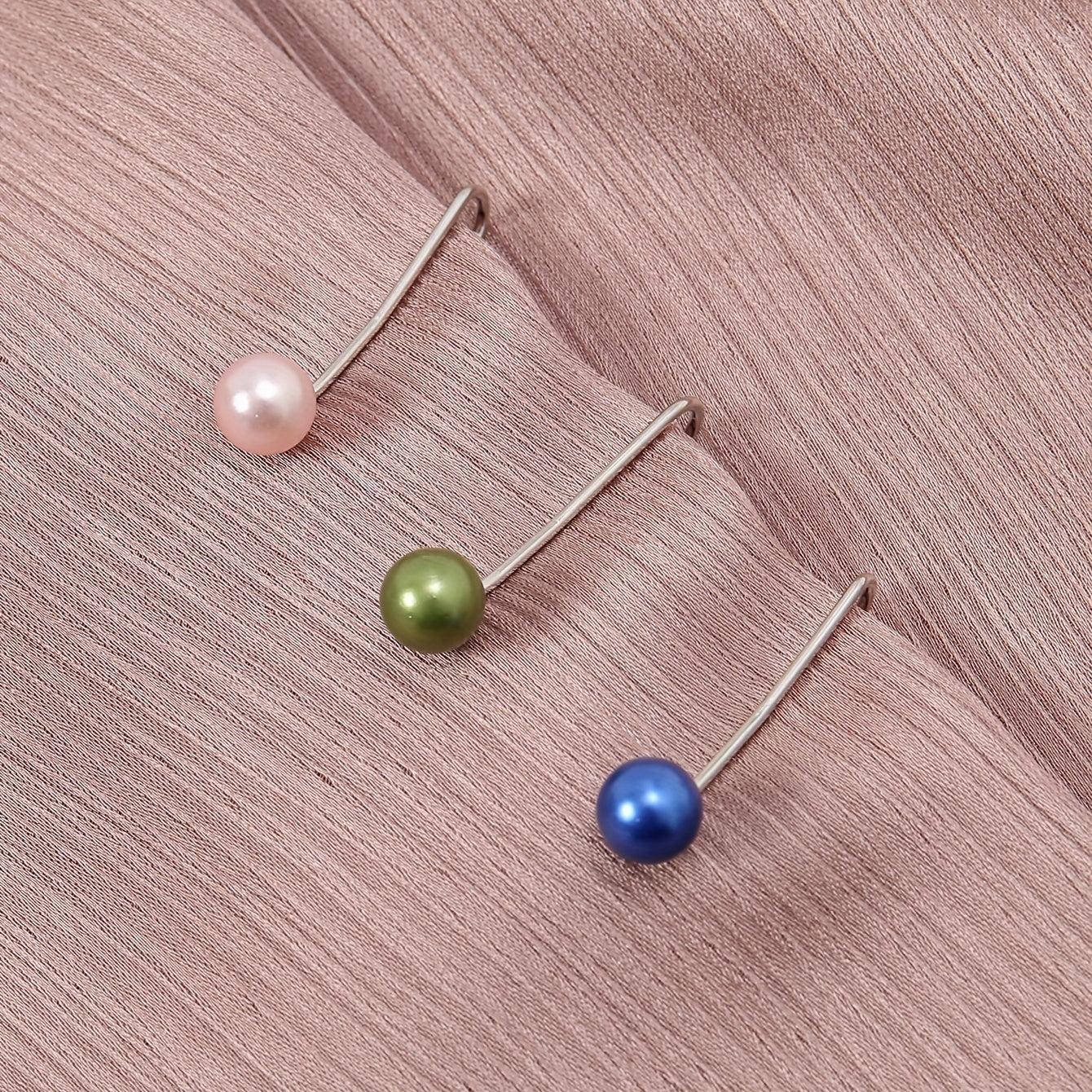 12pc Pearl U-shaped Clips Hijab Pins Headscarf Shawl Clips Safety Pins