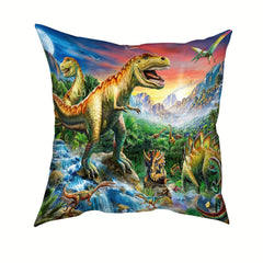 4PCS Dinosaur Pattern Pillow Covers for Home Decoration