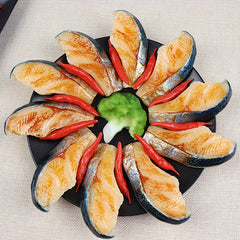 5pcs Realistic BBQ Seafood Pretend Play Food for Home Decor & Outdoor BBQ Props