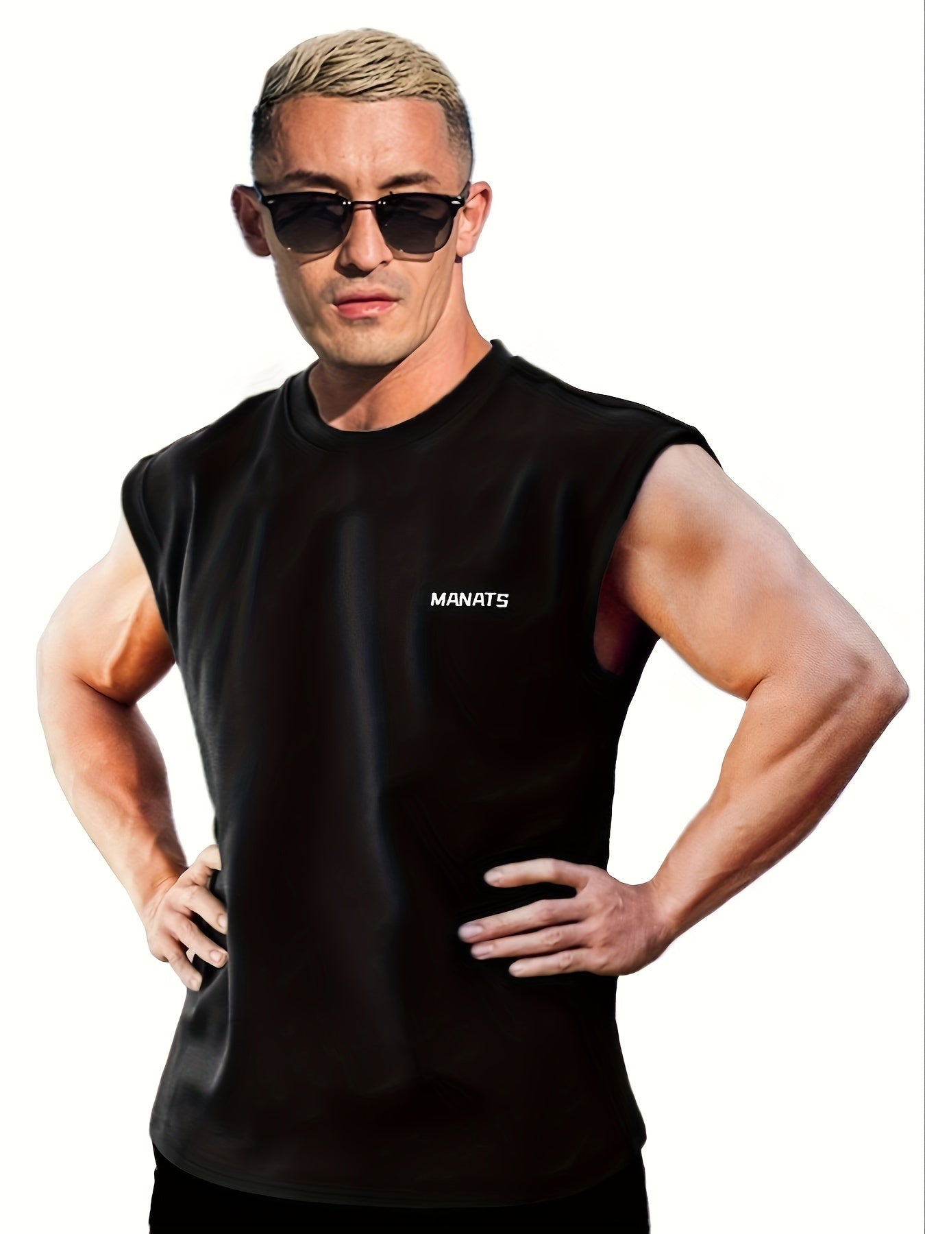 Men's Stretch Sleeveless Tank Top for Summer Gym Workout