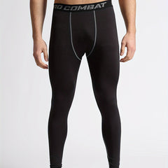 Men's Alphabets Pattern Compression Pants for Fitness